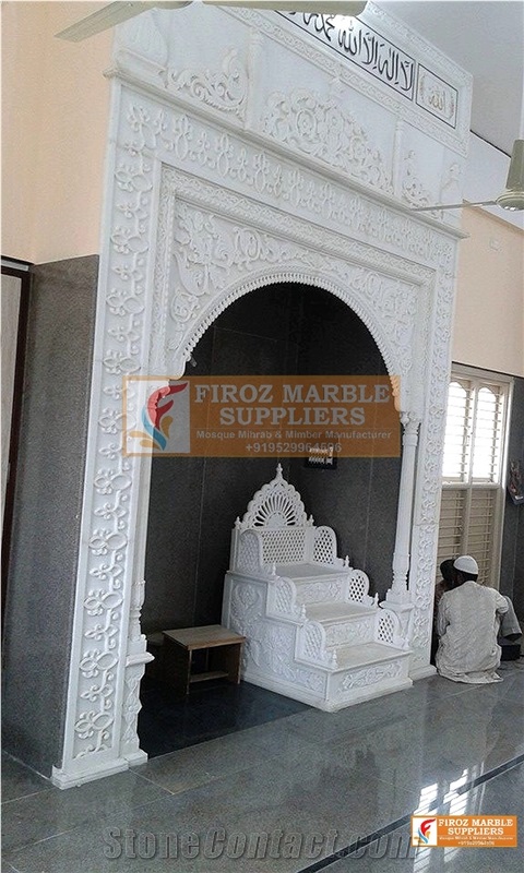 Makrana White Marble Mosque Mihrab Manufacturer