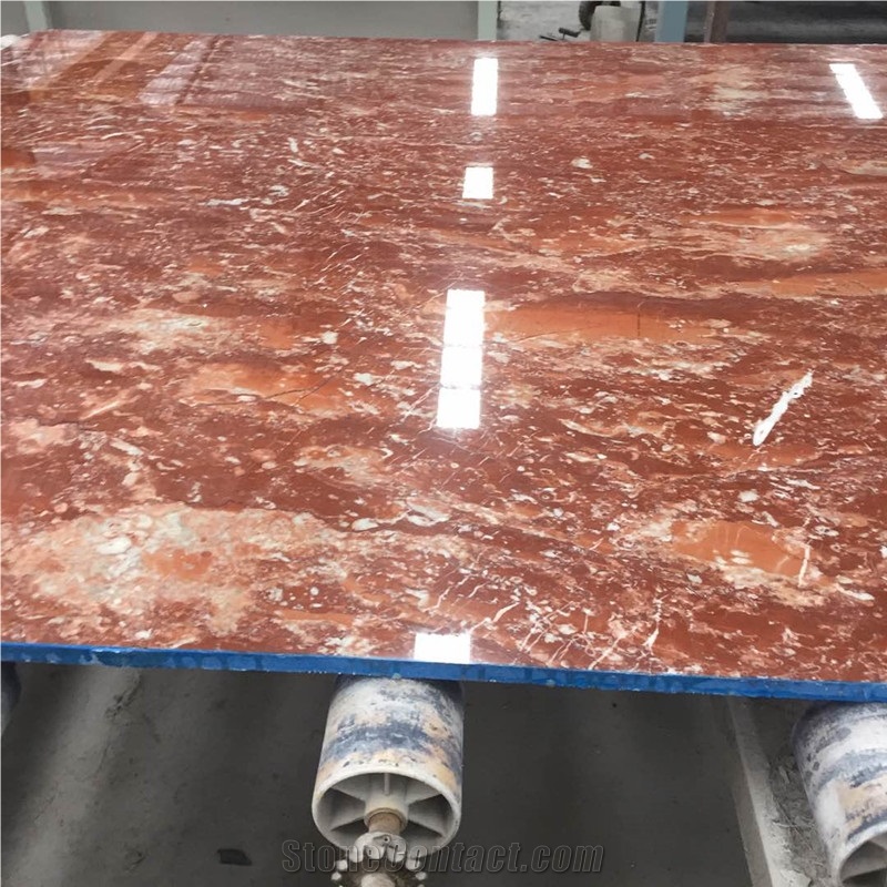 Natural Italian Red Rosso Marble Tiles