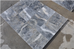 Blue Moon Rustico Polished, Grey Marble Tiles