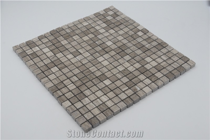 China Grey Marble Mosaic