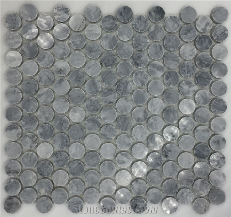 Circle Design China Grey Marble Mosaic