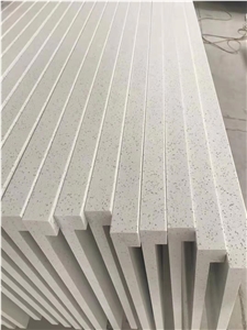 Artificial White Sparking Quartz Stone Countertops