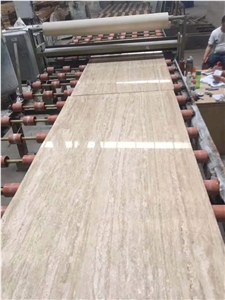 China Polished Roman Hole Travetine Slabs Tiles