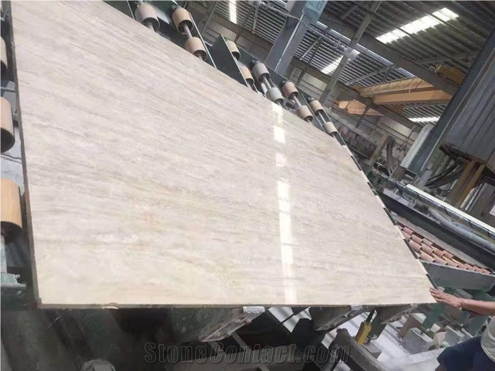 China Polished Roman Hole Travetine Slabs Tiles
