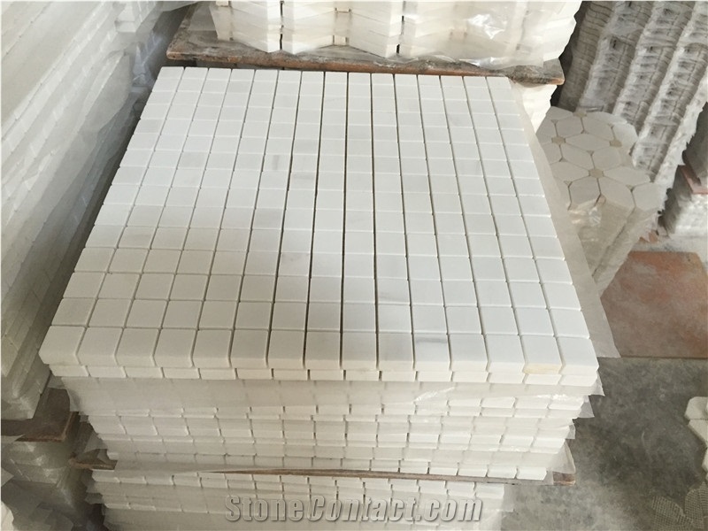 China Star White Marble Mosaic Tiles