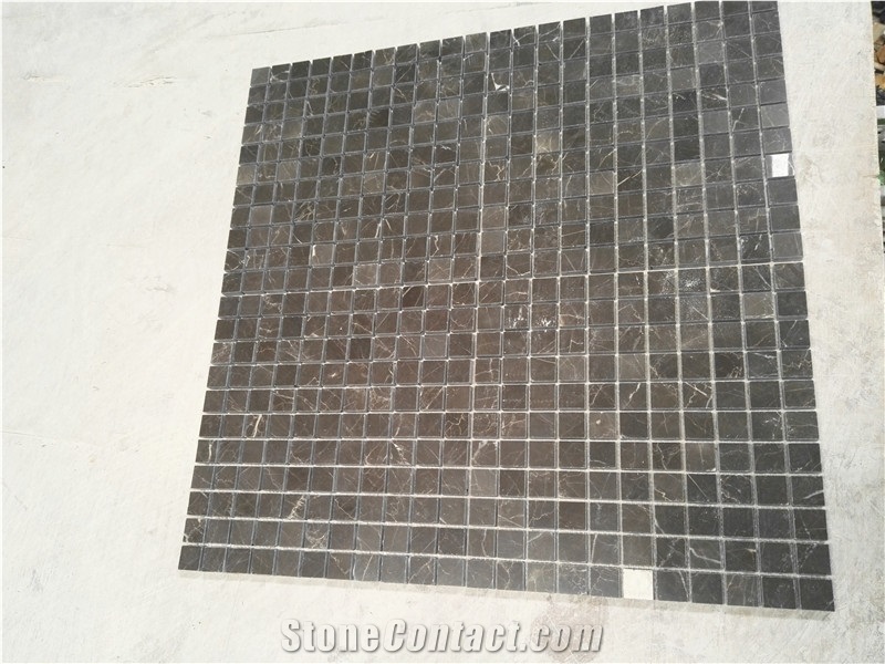 Coffee Mousse Marble Mosaic Wall or Floor Tiles