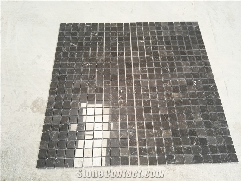 Coffee Mousse Marble Mosaic Wall or Floor Tiles