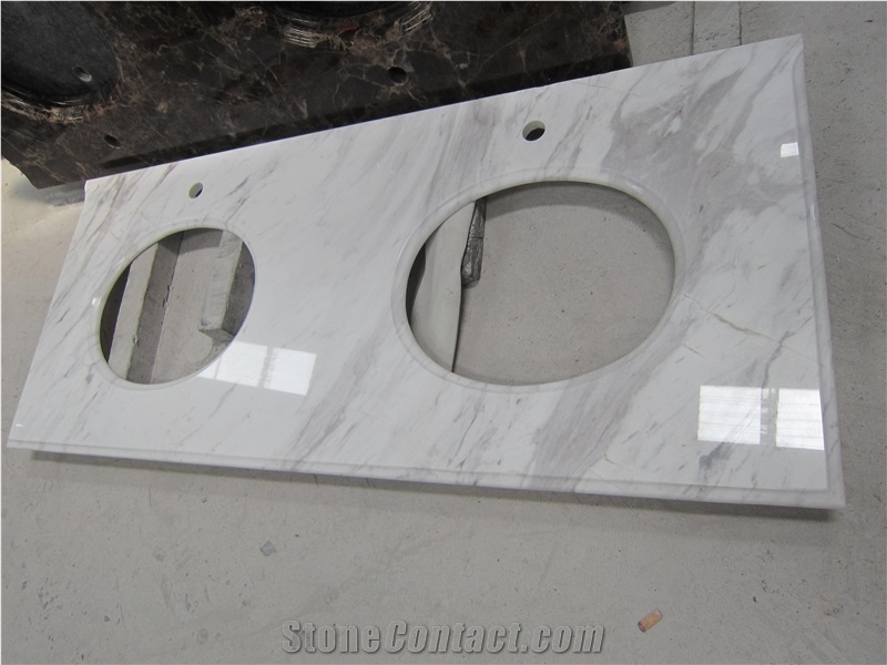 Natural Stone Marble Volaks White Countertop