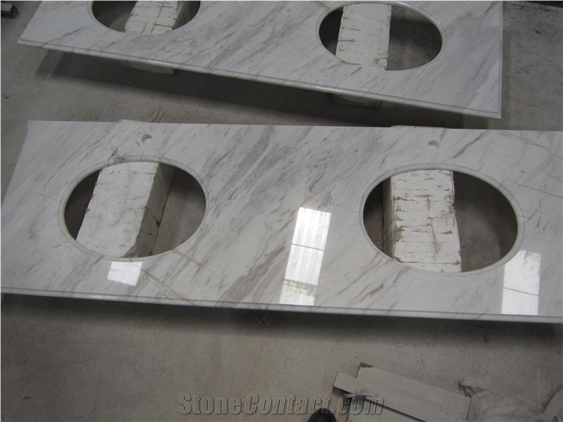 Natural Stone Marble Volaks White Countertop