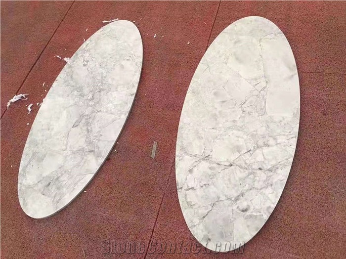 Super White Quartzite Grey Slabs or Tiles Covering