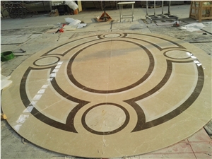 Waterjet Medallion Different Material Marble