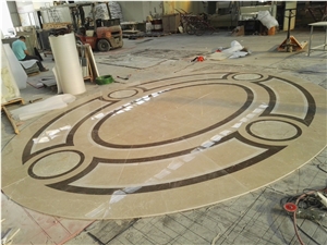 Waterjet Medallion Different Material Marble