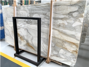 Calacatta Gold Marble Slab Polished Surface