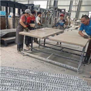 Beige Sandstone Composite Aluminum Honeycomb Panel