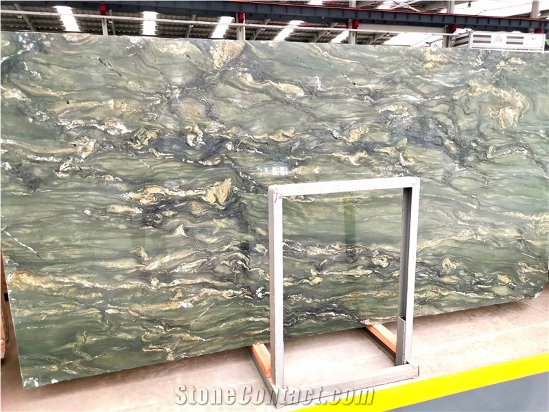 Verde Oro Granite Slabs for Floor Tile