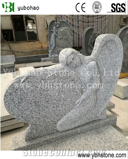 Sesame White/Polished Upright Headstone for West