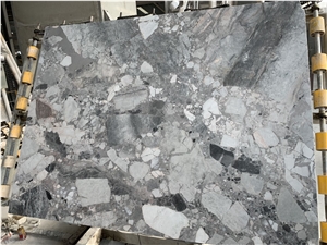 Fossil Grey Marble Exotic Fantastic Slab Tile