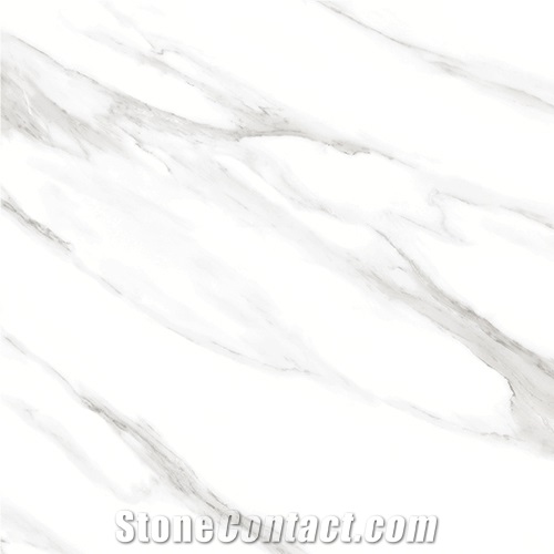 White Marble Design Large Slab Ceramic Tile