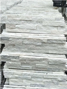 Z Shape White Quartzite Wall Cladding Stoneveneer