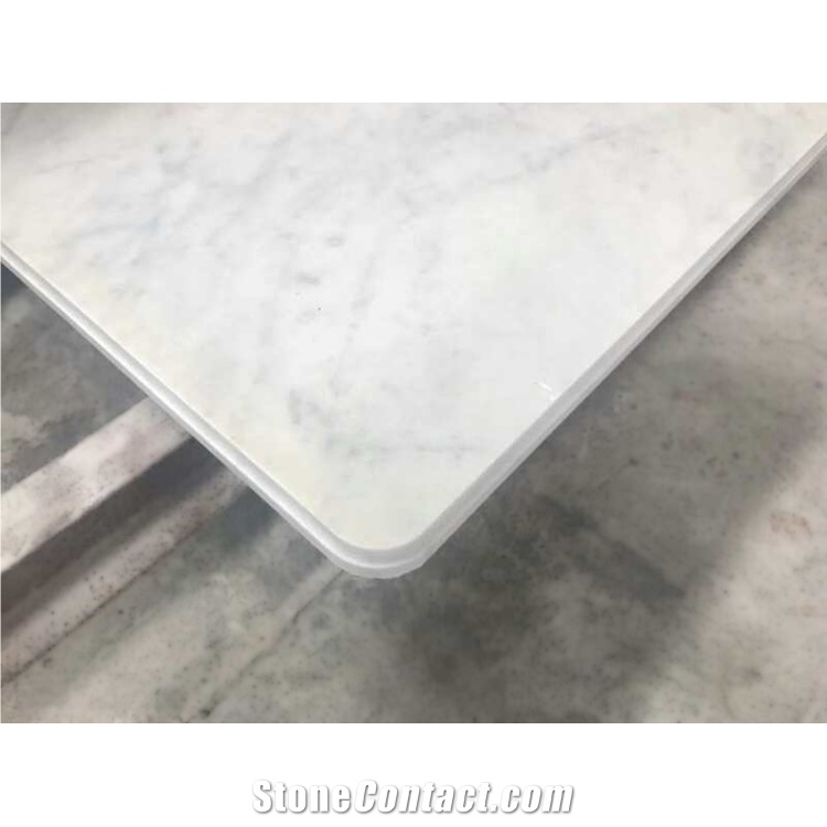 Carrara White Marble Square Desk Tops