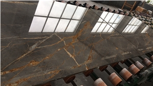 Mantua Grey Marble with Gold Veins