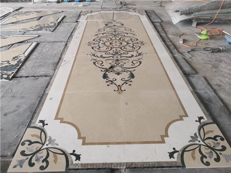 Marble Waterjet Pattern for Home Floor Decoration