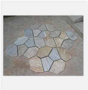 Mixed Colors Paving Mat Stone Veneer Floor