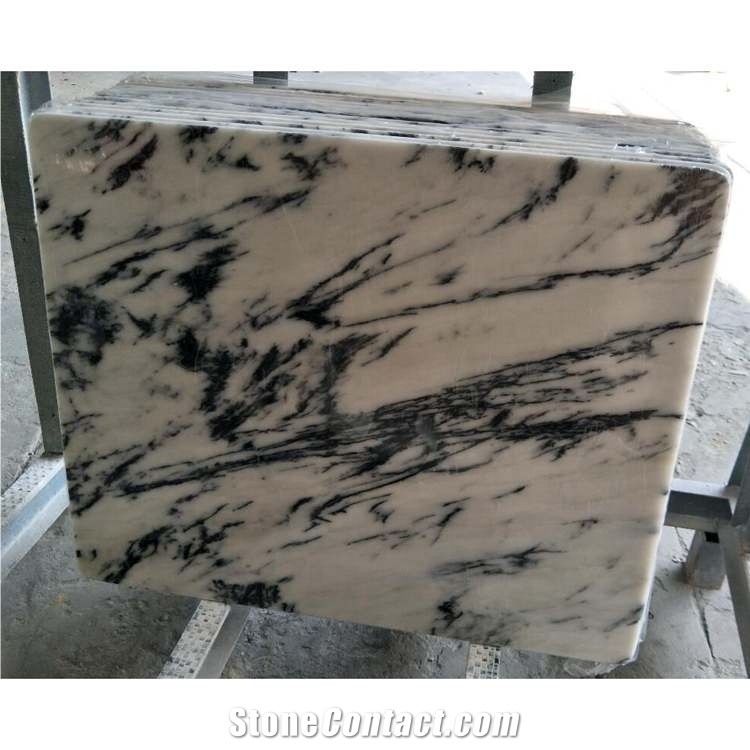 New York White Marble Square Coffee Table Top