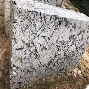 Polished Bianco Satino Granite Slabs