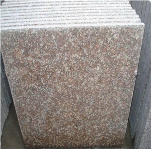 Polished Gutian Taohua Hong Granite Tiles