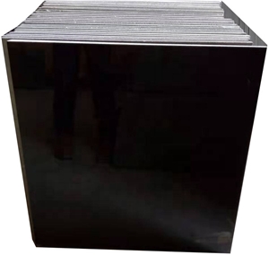 Polished Hengshan Black Granite Tiles