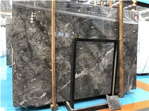 Polished Italy Grey Marble Slabs for Hotel Project