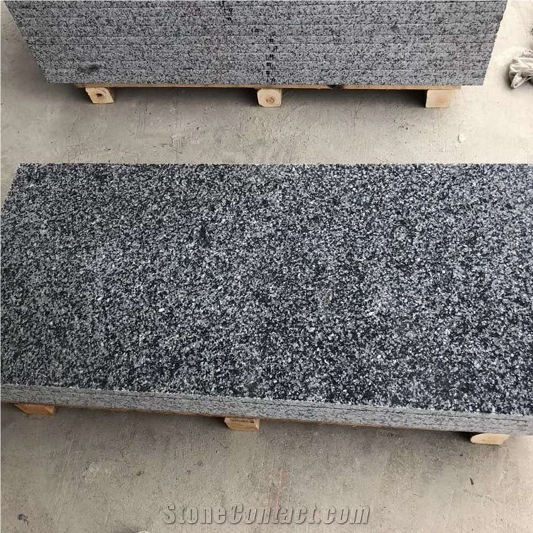 Polished Nanjing Impala Black Granite Tiles