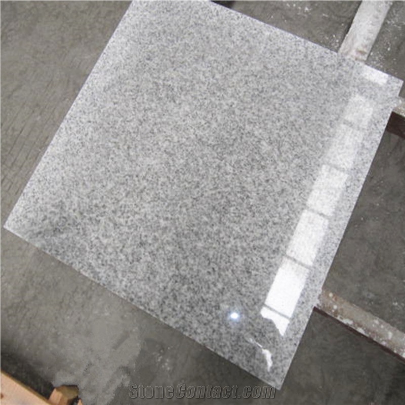 Polished New Shandong White Sesame Granite Tiles