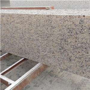 Polished Qingdao Golden Sesame Granite Tiles