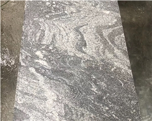 Polished Silver Grey Clouds Granite Countertop