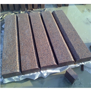 Polished Strong Red Granite Tiles