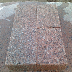 Polished Zhuangcheng Red Granite Tiles