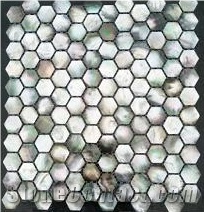 Premium Quality Deep Sea Black Pearl Shell Mosaic