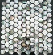 Premium Quality Deep Sea Black Pearl Shell Mosaic