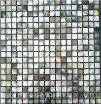 Premium Quality Deep Sea Black Pearl Shell Mosaic