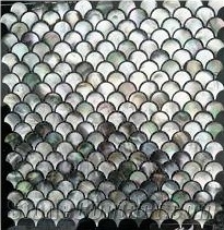Premium Quality Deep Sea Black Pearl Shell Mosaic
