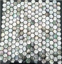 Premium Quality Deep Sea Black Pearl Shell Mosaic