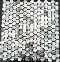 Premium Quality Deep Sea Black Pearl Shell Mosaic