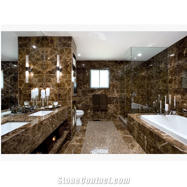 Spanish Emperador Marble Bathroom Vanity Tops