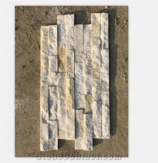 Yellow Quartzite Flat Flexible Stone Veneer