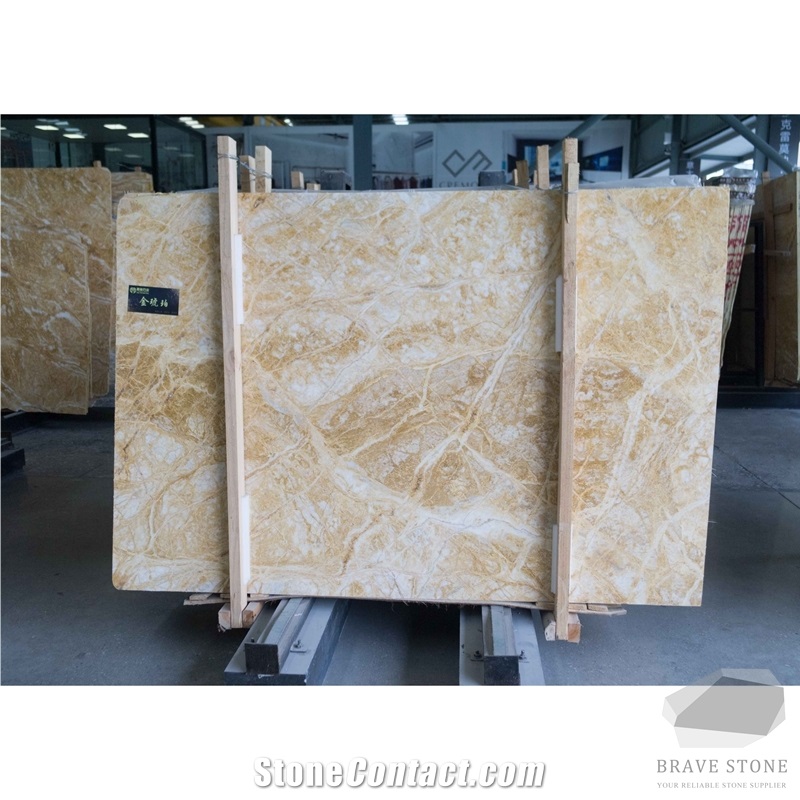 Amber Gold Marble Slabs and Tiles