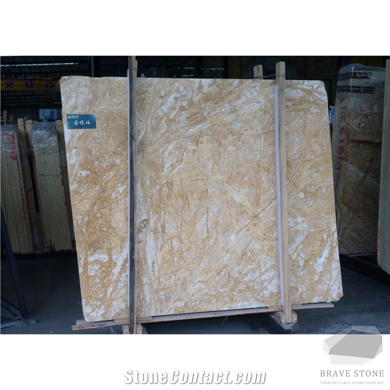 Amber Gold Marble Slabs and Tiles