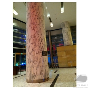 Arabescato Marble Column Pillar