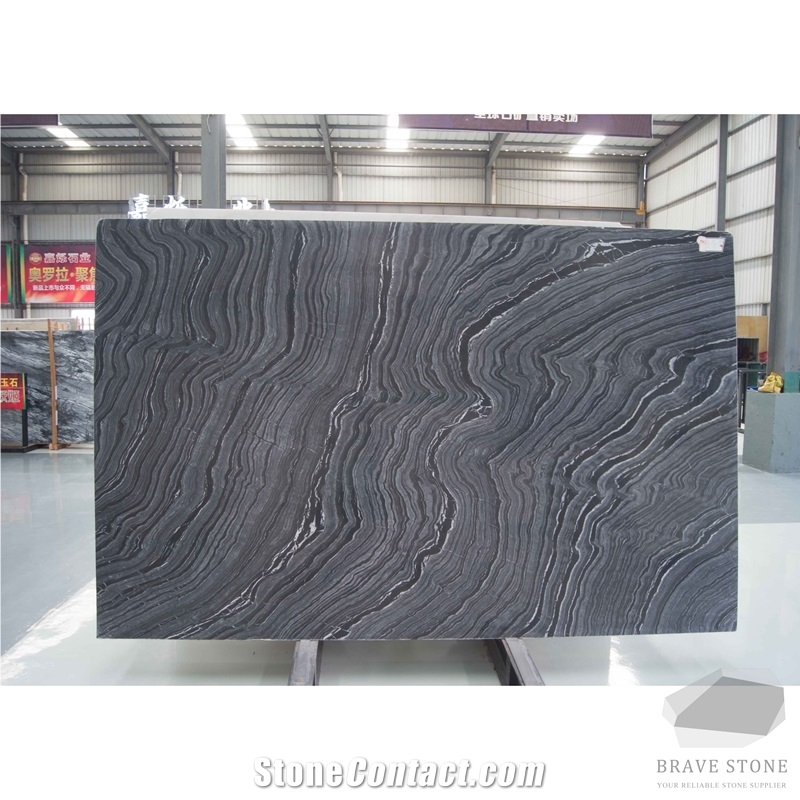 Black Wooden Marble Tiles and Slabs